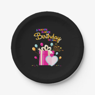 Assiettes En Carton Joyeux Anniversaire Pour Vous Plaques Papier
