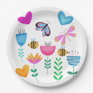 Assiettes En Carton Joyeux Bee Garden