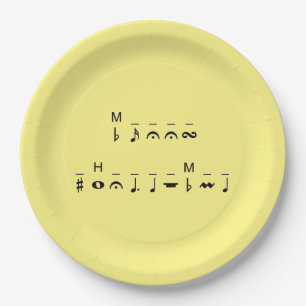 Assiettes En Carton Joyeux Cryptogramme de Noël