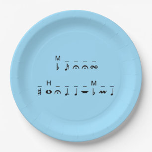 Assiettes En Carton Joyeux Cryptogramme de Noël