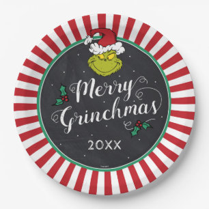 Assiettes En Carton Joyeux Grinchmas   Grinch Holiday Party