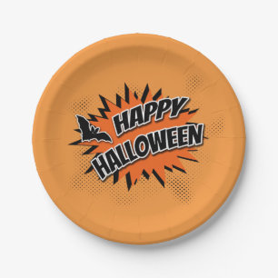 Assiettes En Carton Joyeux Halloween