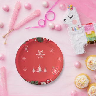 Assiettes En Carton Joyeux moments Plaques de papier de Noël