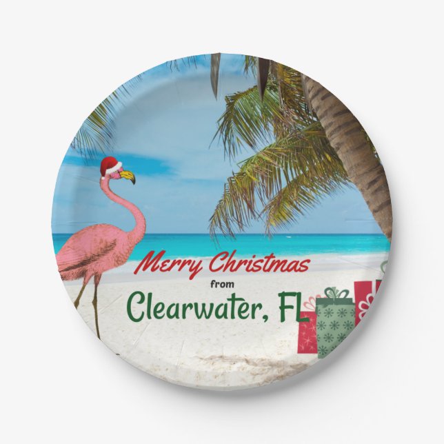 Assiettes En Carton Joyeux Noël de Clearwater, FL (Devant)