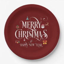 Joyeux Noël Et Bonne Année rouge