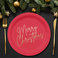 Joyeux Noël or sur Rouge