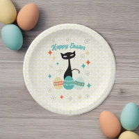 Joyeux Pâques, Époque Atomique, Chat Moderne Du Mi