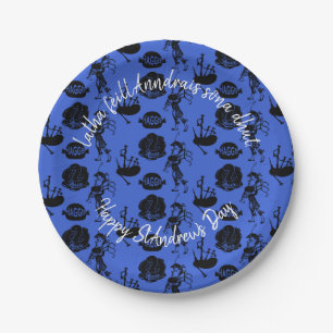 Assiettes En Carton Joyeux St Andrew Day Haggis Bagpipe Nessie Petit 7