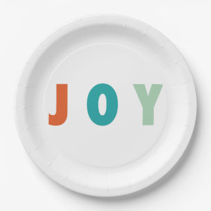 ASSIETTES EN CARTON JOYRY LOVE JOY   NOËL COLORÉ