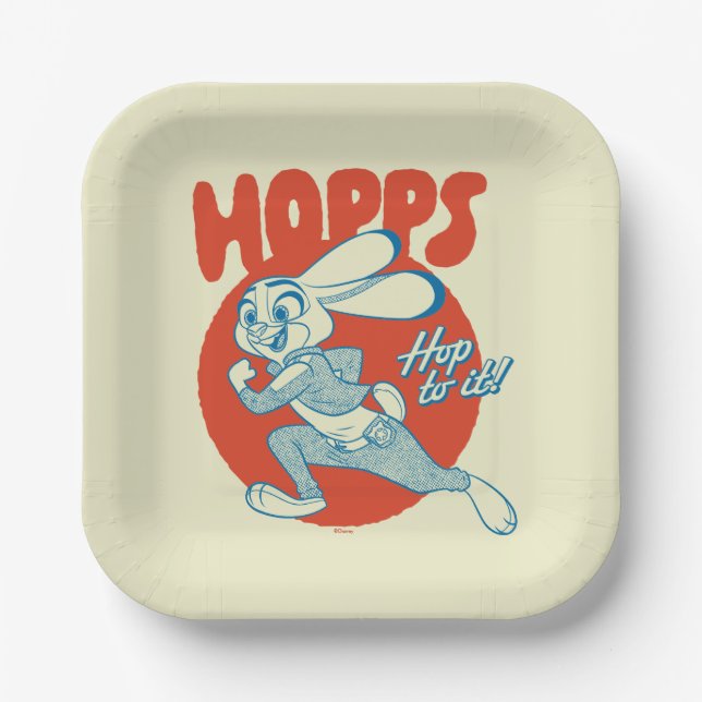 Assiettes En Carton Judy Hopps - Hop to it! (Recto)