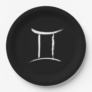 Assiettes En Carton Jumeaux GEMEAUX Mai Juin Zodiaque Astrologie Anniv