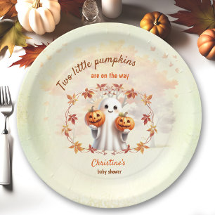 Assiettes En Carton Jumeaux Halloween Citrouille Ghost Unisex Baby sho