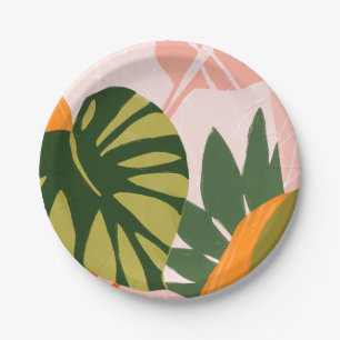 Assiettes En Carton Jungle Collage I