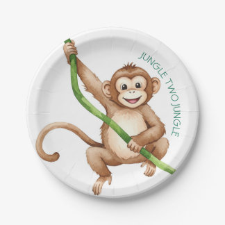 Assiettes En Carton jungle de plaque de papier deux jungle