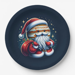 Assiettes En Carton Jupiter Jolly Old St. Nick Père Noël Astrologie