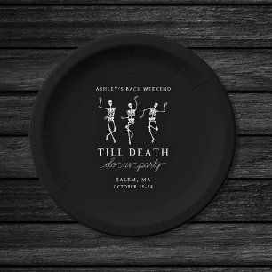 Assiettes En Carton Jusqu'à ce que la mort nous sépare, enterrement de
