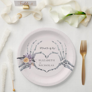 Assiettes En Carton Jusqu'à ce que la mort nous sépare Mariage d'Hal