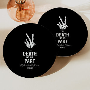 Assiettes En Carton Jusqu'à ce que la mort nous sépare Squelette Enter