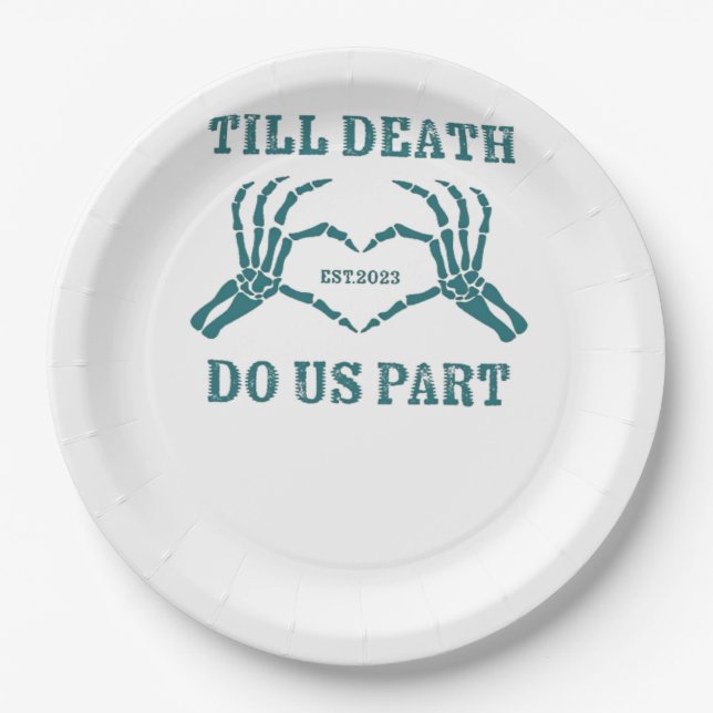 Assiettes En Carton Jusqu'à la mort faisons-nous partie classique - Dr (Devant)