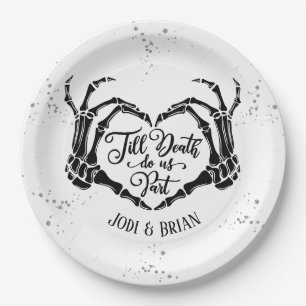 Assiettes En Carton Jusqu'à la mort faisons-nous partie Mariage d'Hall