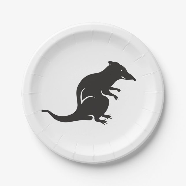 Assiettes En Carton Juste un rat (Devant)