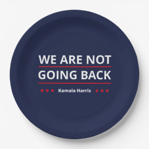 Assiettes En Carton Kamala Harris - Nous Ne Retournons Pas II