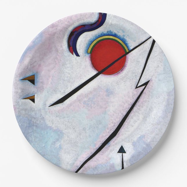 Assiettes En Carton Kandinsky - Ligne angulaire (Devant)