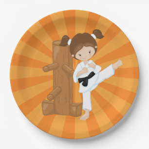Assiettes En Carton Karate Kids