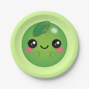 Assiettes En Carton Kawaii Pea