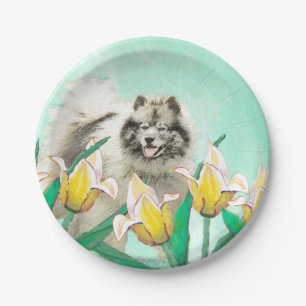 Assiettes En Carton Keeshony in Tulips Peinture mignonne Original Chie