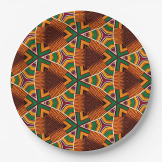 Assiettes En Carton Kente Geometrics Kwanzaa Afrocentric