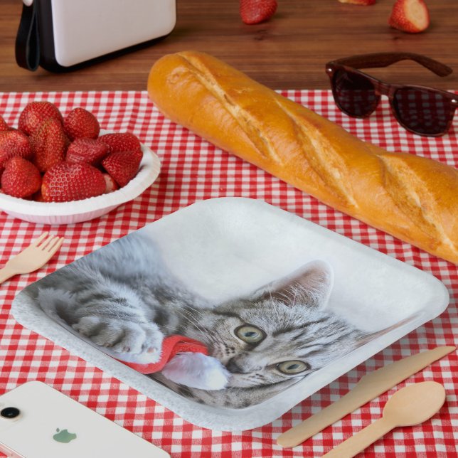 Assiettes En Carton Kitten (Pique-nique)