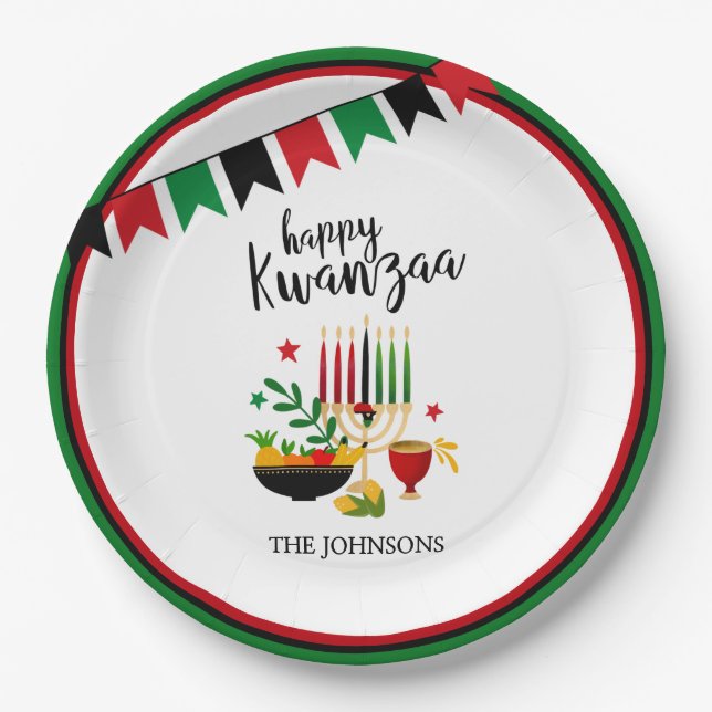 Assiettes En Carton Kwanzaa (Devant)