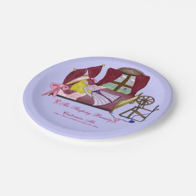 Assiettes En Carton La beauté du sommeil (Angle)