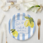 La Dolce Vita rayures bleues citrons douche nuptia