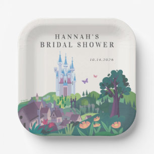 Assiettes En Carton La Fête des mariées du château de Cendrillon