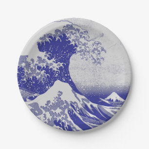 Assiettes En Carton La grande vague outre de Kanagawa