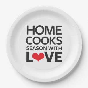 Assiettes En Carton La maison fait cuire la saison avec amour