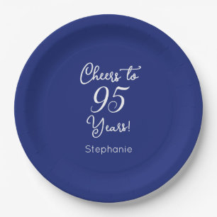 Assiettes En Carton La Marine bleue salue à 95 ans 95e anniversaire