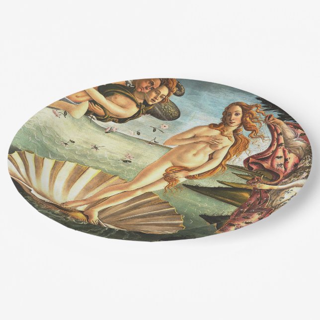 Assiettes En Carton La Naissance De Vénus (Angle)