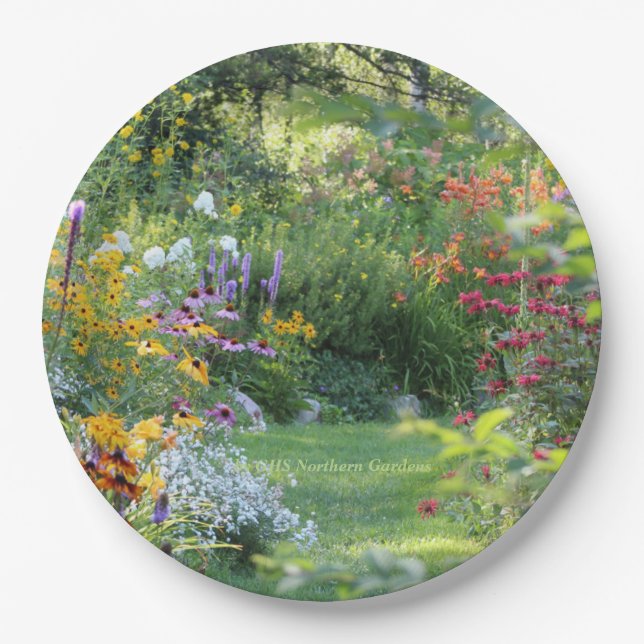Assiettes En Carton Là où trois jardins se réunissent (Devant)