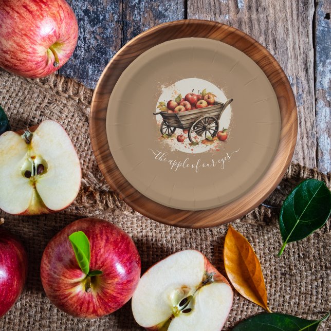 Assiettes En Carton La Pomme De Notre Baby shower Oeil (Créateur téléchargé)