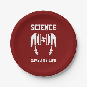 Assiettes En Carton La science m'a sauvé la vie