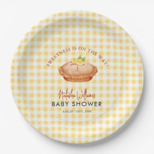 Assiettes En Carton La tarte Little Cutie est sur le chemin baby showe