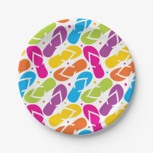 Assiettes En Carton La vie est meilleure dans le motif de bascules
