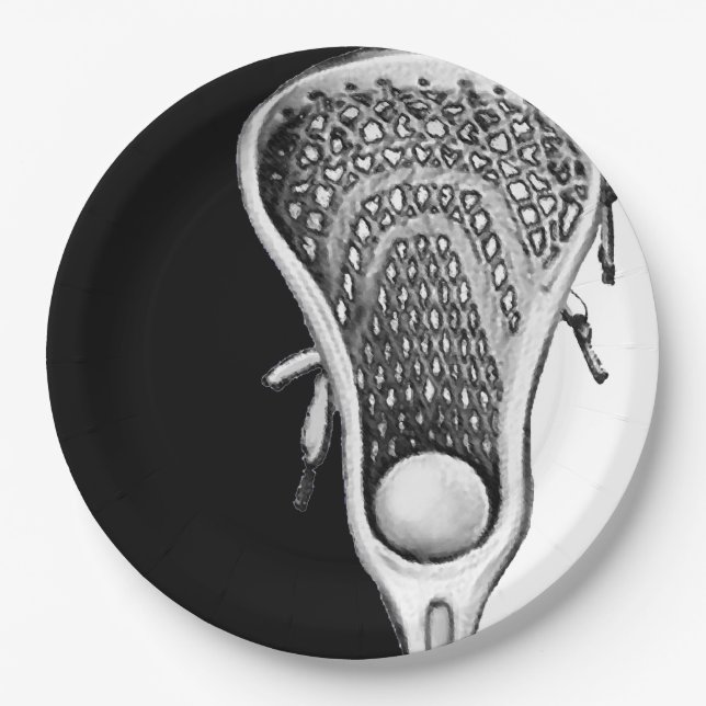 Assiettes En Carton Lacrosse (Devant)