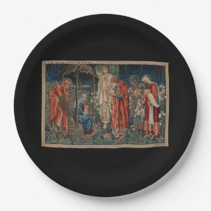 Assiettes En Carton L'Adoration des Mages (par Edward Burne-Jones)