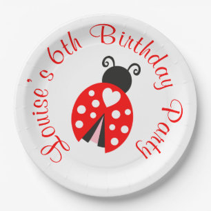 Assiettes En Carton Ladybug Ladybird Birthday Party
