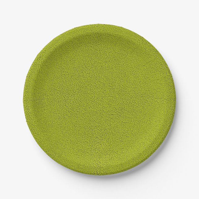 Assiettes En Carton L'air de Snuggly Chartreuse Green Suede (Devant)