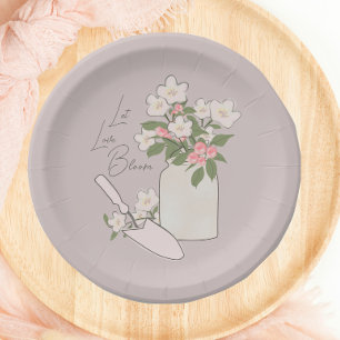Assiettes En Carton Laisser Amour Fleur Fleurie Douche